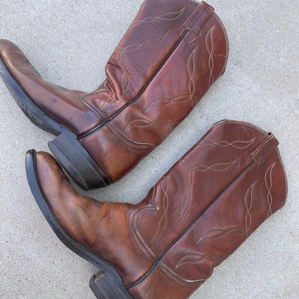 Tony Lama Rich Brown Western Boots